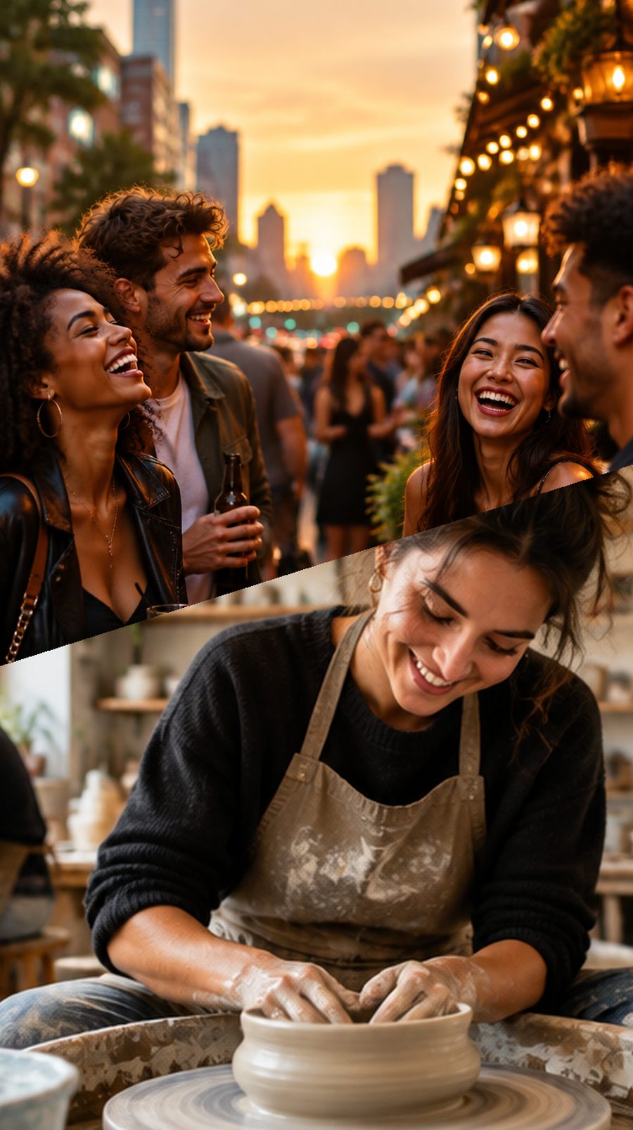 A night out on the town and a pottery class